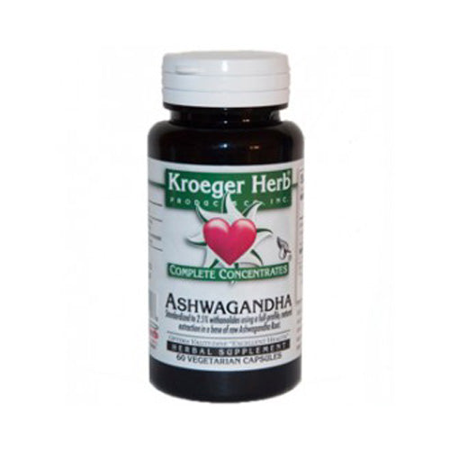 Kroeger Herb, Adaptogen Ashwagandha, 60 Veg Caps