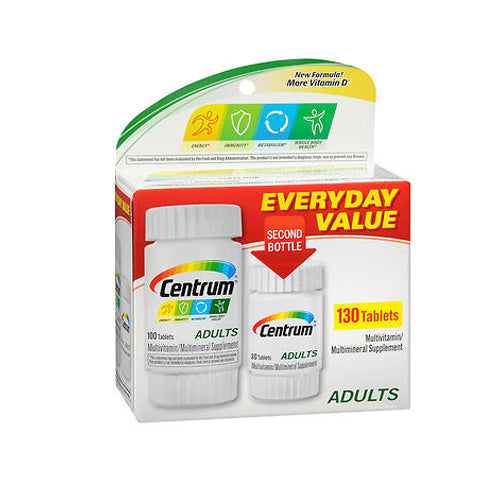 Centrum, Multivitamin Multimineral Supplement Adults, 130 Tabs