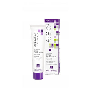 Andalou Naturals, Age Defying Facial Serum Spf 30 Unscented, 2 Oz