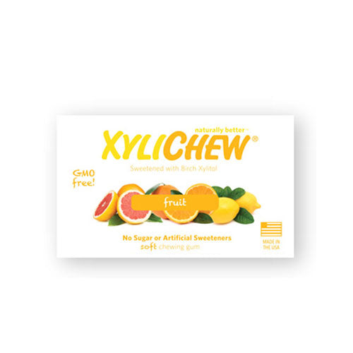 Xylichew, Xylitol Chewing Gum Natural Fruit, 60 Count