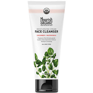 Nourish, Organic Moisturizing Face Cleanser Watercres And Cucumber, 6 Oz
