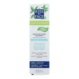 Kiss My Face, Super White Toothpaste Cool Mint Gel, 4.5 Oz