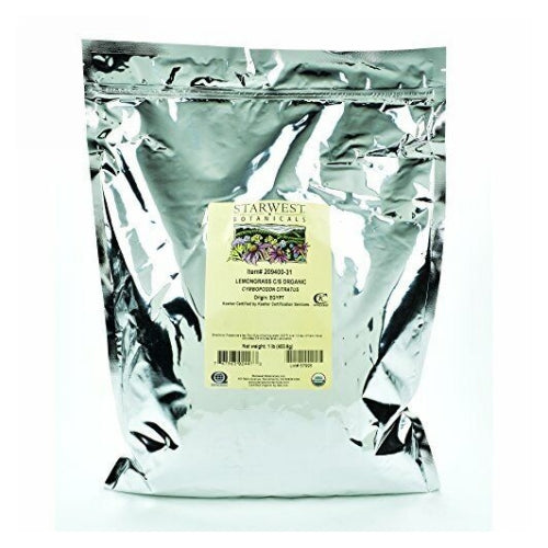 Starwest Botanicals, Lemongrass C/S Organic, 1 Lb