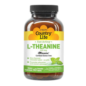 Country Life, L-Theanine, 100 Mg, 60 Loz