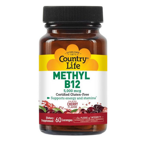 Country Life, Methyl B12 Cherry, 5000 Mcg, 60 Lozenges