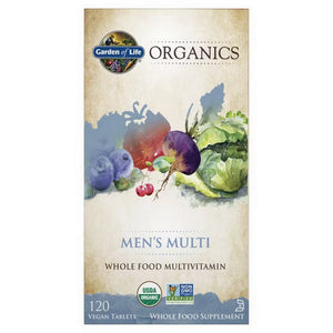 Garden of Life, Organics Mens Multi, 120 Tabs
