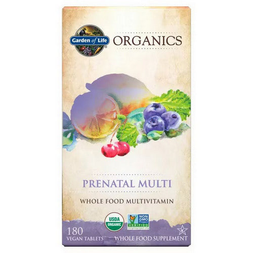 Garden of Life, Organics Prenatal Multi, 180 Tabs