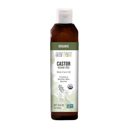 Aura Cacia, Organic Skin Care Castor Oil, 16 Oz