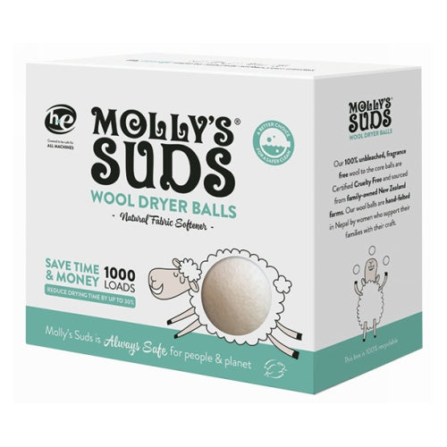 Molly's Suds, Natural Wool Dryer Balls, 0.77 Lb (3 Count)