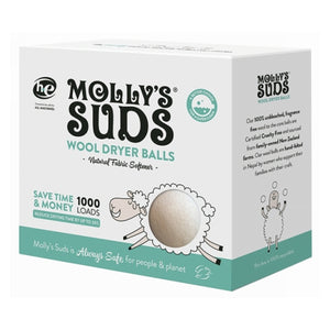 Molly's Suds, Natural Wool Dryer Balls, 0.77 Lb (3 Count)