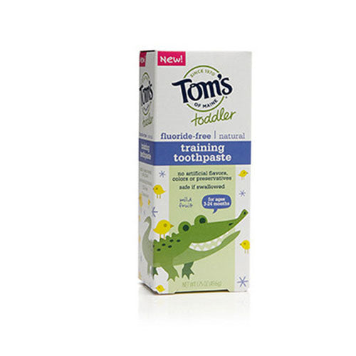 Tom's Of Maine, Fluoride-Free Toddler Training Natural Toothpaste, 1.75 Oz