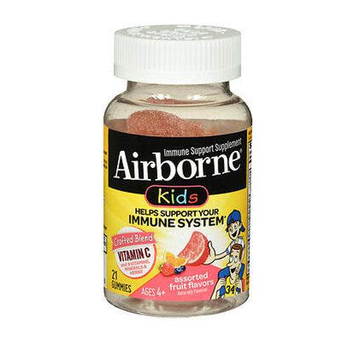 Airborne, Kids Immune Support Gummies Assorted Fruit, 21 Gummies