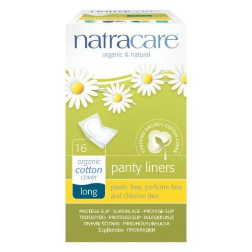 Natracare, Organic And Natural Panty Liners Long, 16 Count