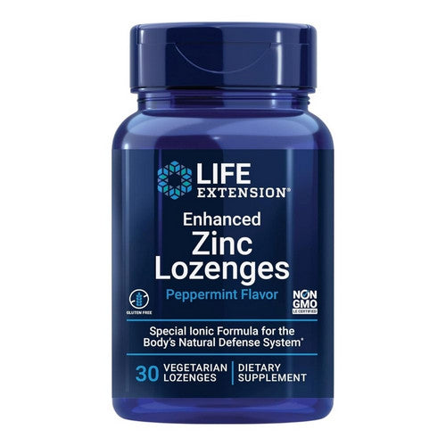 Life Extension, Enhanced Zinc Lozenges Peppermint, 30 Lozenges