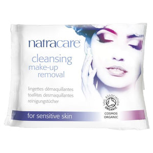 Natracare, Organic And Natural Cleansing Make-Up Removal Wipes, 20 Count