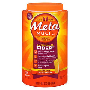 Metamucil, 4-In-1 Fiber Powder Orange, 48.2 Oz