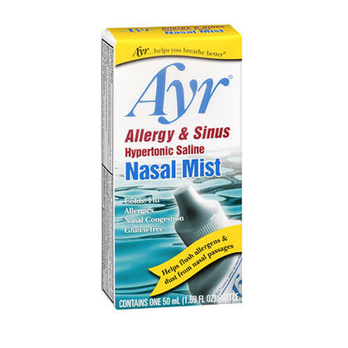 Ayr, Allergy & Sinus Hypertonic Saline Nasal Mist, 50 ml