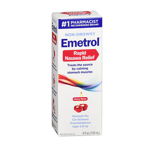 Emetrol, Non-Drowsy Rapid Nausea Relief Liquid Cherry, 4 Oz