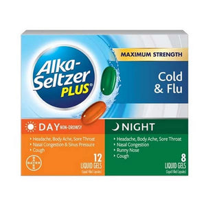 Alka-Seltzer, Cold And Flu Liquid Gels Day & Night, 20 Caps