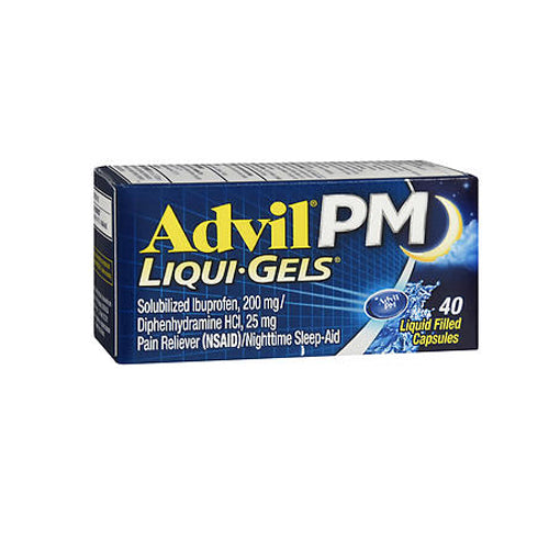Advil, Pm Pain Reliever Nighttime Sleep-Aid, 40 Liquid Gels