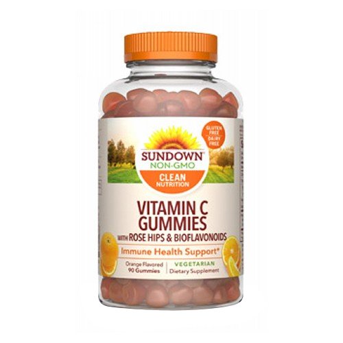 Sundown Naturals, Sundown Naturals Vitamin C Gummies, Orange Flavor 90 Each