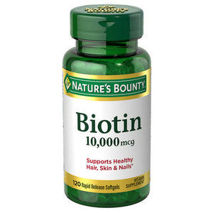 Nature's Bounty, Biotin, 10,000 Mcg, 120 Softgels