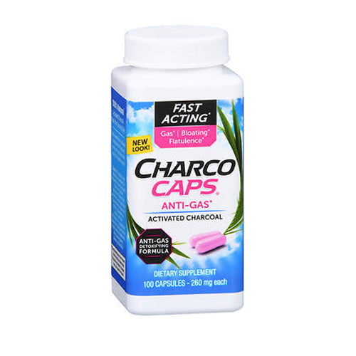 Emerson Healthcare Llc, Anti Gas Activated Charcoal Capsules, 260 mg, 100 Caps