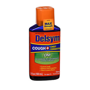 Delsym, Cough Plus Chest Congestion Dm Fast Release Liquid Cherry, 6 Oz