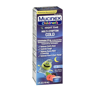 Mucinex, Children'S Night Time Multi-Symptom Cold Liquid, 4 Oz