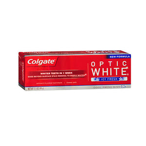 Colgate, Optic White Toothpaste Icy Fresh Cool Fresh Mint, 3.5 Oz