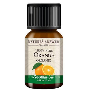 Nature's Answer, Pure Organic Essential Oil Orange, 0.5 Oz