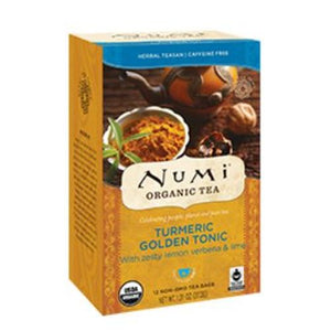 Numi Tea, Turmeric Tea, Golden Tonic 12 Bags