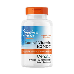 Doctors Best, Natural Vitamin K2 MK-7 with MenaQ7, 100 Mcg, 60 Veggie Caps