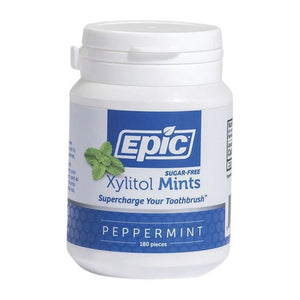 Epic Dental, Xylitol Mints Sugar-Free Cinnamon, 180 Count