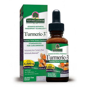 Nature's Answer, Turmeric-3 Alcohol-Free, 200 Mg, 1 Oz