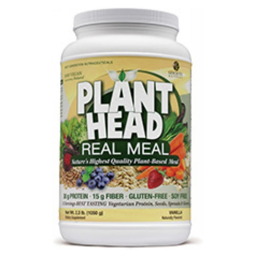 Genceutic Naturals, Plant Head Real Meal Vanilla, Vanilla 2.3 lb