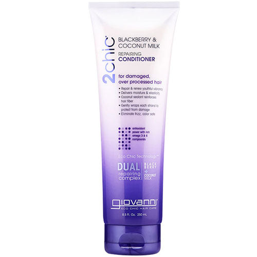 Giovanni Cosmetics, 2Chic Blackberry & Coconut Milk Repair Conditioner, 8.5 Oz