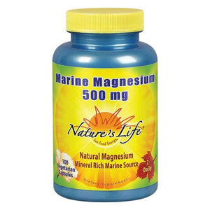 Nature's Life, Marine Magnesium, 250 Mg, 100 Veg Caps