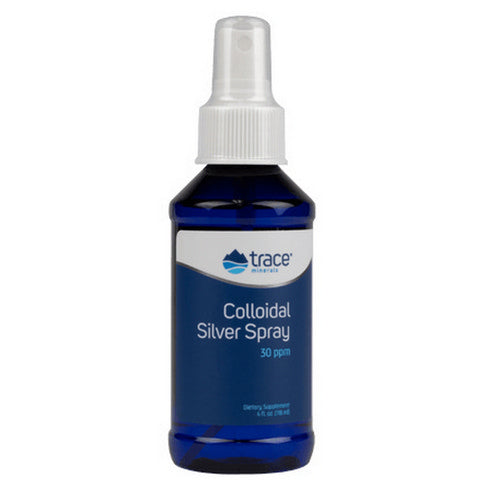 Trace Minerals, Colloidal Silver Spray 30 PPM, 4 Oz