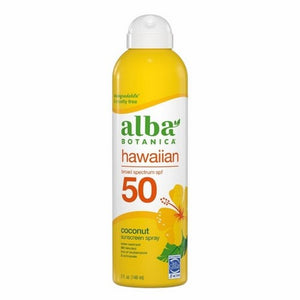 Alba Botanica, Hawaiian Sunscreen Spray Spf 50 Coconut, 5 Oz