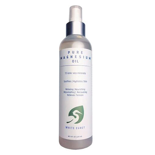 White Egret, Magnesium Spray For Sensitive Skin, 8 Oz