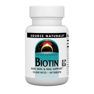 Source Naturals, Biotin, 10000 mcg, 60 Tabs