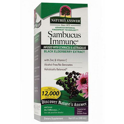 Nature's Answer, Sambucus Immune Black Elderberry, 12000 Mg, 8 Oz