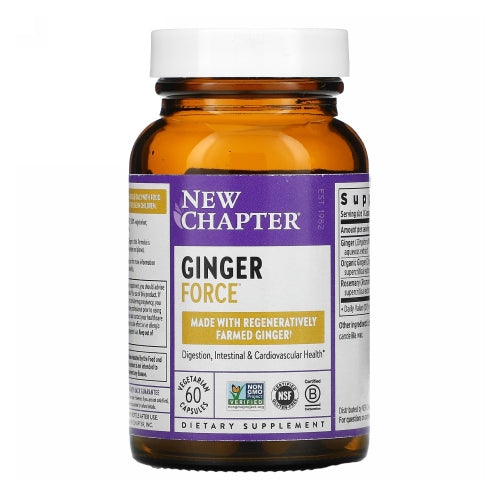 New Chapter, Ginger Force, 60 Liquid Veg Caps