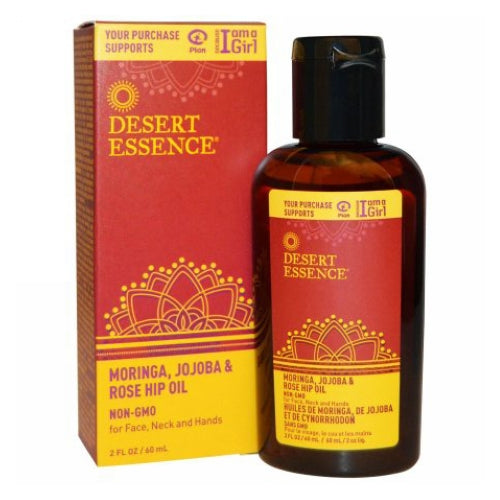 Desert Essence, Moringa - Jojoba & Rose Hip Oil, 2 Oz