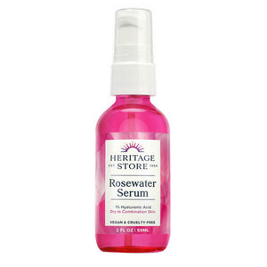 Heritage Store, Rosewater Serum, Rose Petals 2 oz