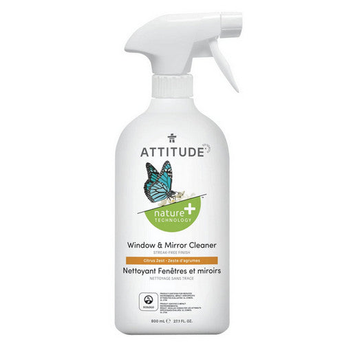Attitude, Window & Mirror Cleaner, Citrus Zest 27.1 fl oz