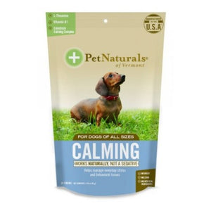 Pet Naturals of Vermont, Calming Supplements for Dogs, 30 Chews