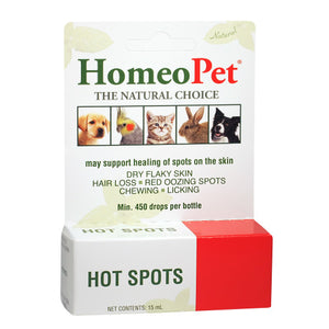 HomeoPet Solutions, Hot Spots Drops, 15 ml