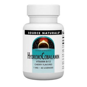 Source Naturals, HydroxoCobalamin Vitamin B-12, 1 Mg, 60 Tabs